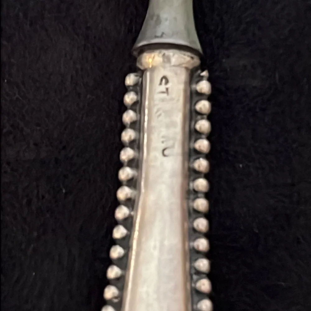 Antique Sterling Silver nail file monogrammed